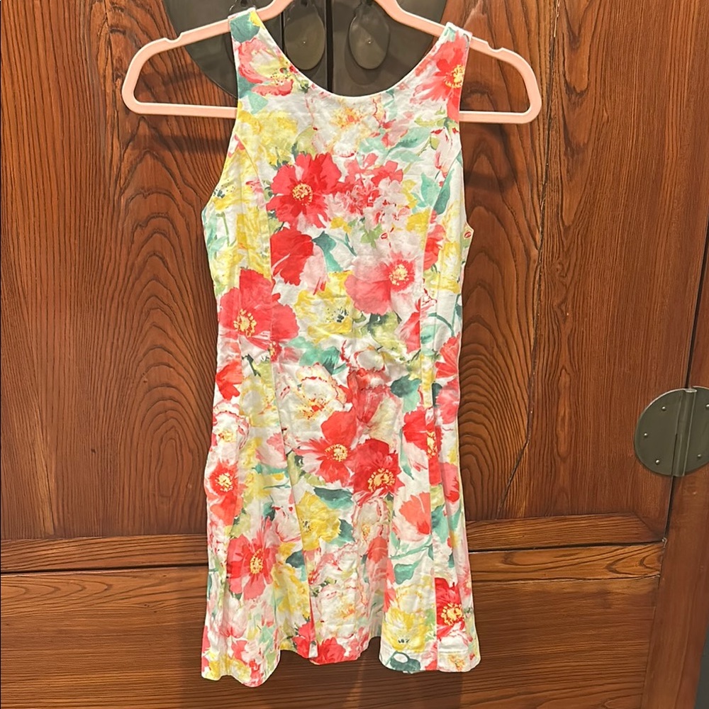 Polo by Ralph Lauren Red and Yellow Halter Sundress